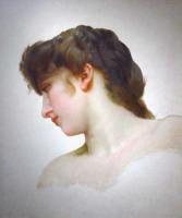 Bouguereau, William-Adolphe - Etude de Tete de Femme Blonde Profil, Study of a Blonde Woman's Profile
